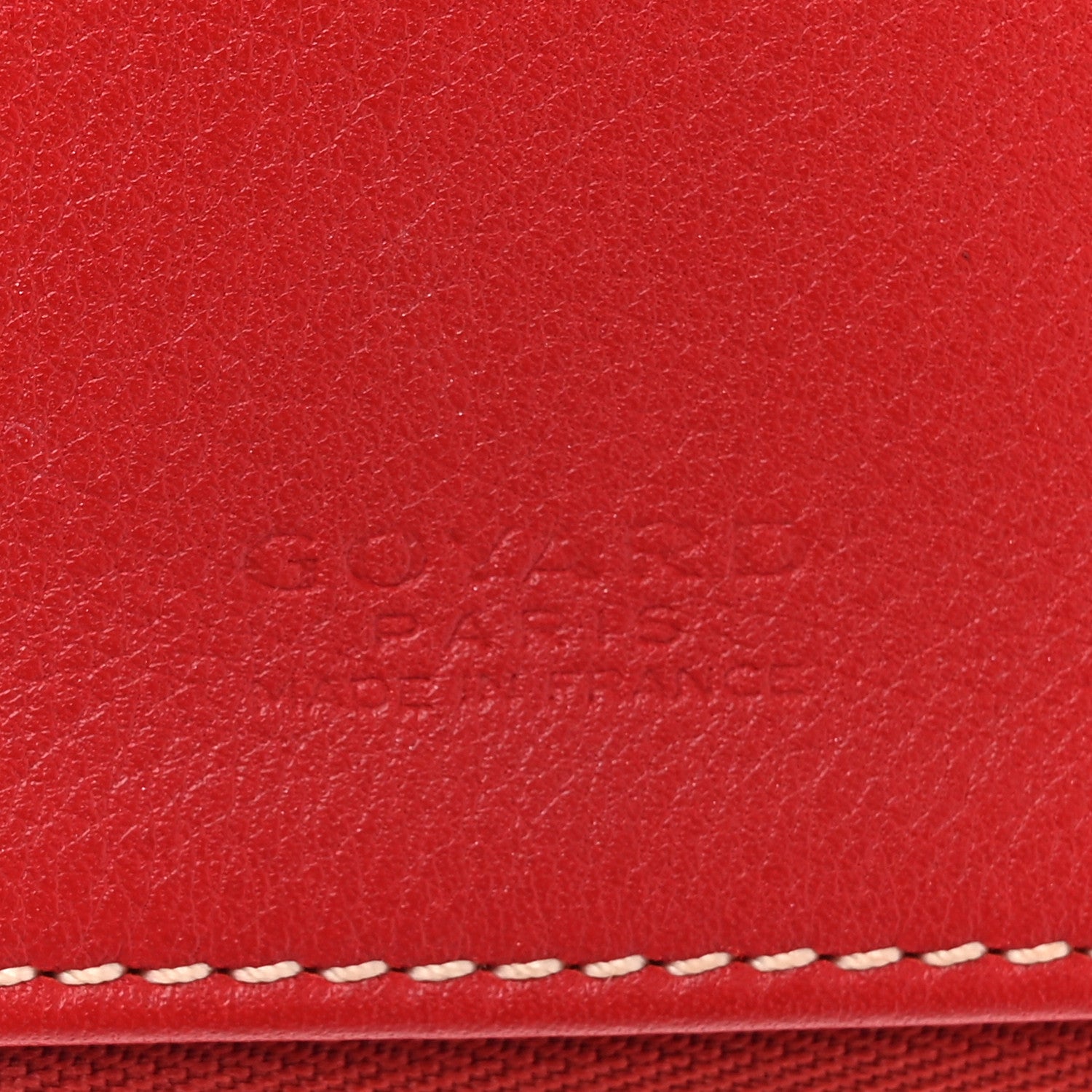 Goyard Goyardine Sainte Marie Soft Clutch Red 7 of 8