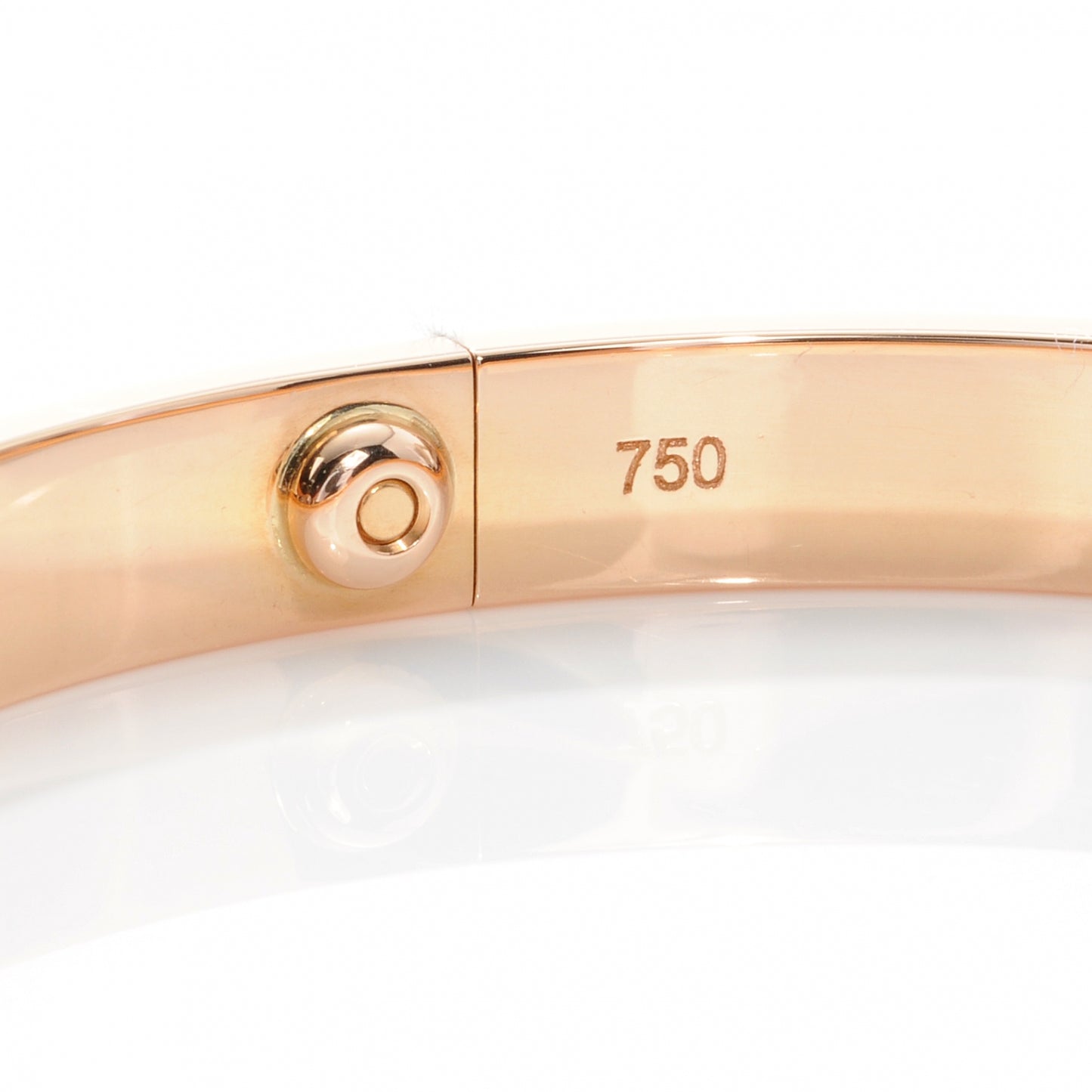 18K Pink Gold LOVE Bracelet 19