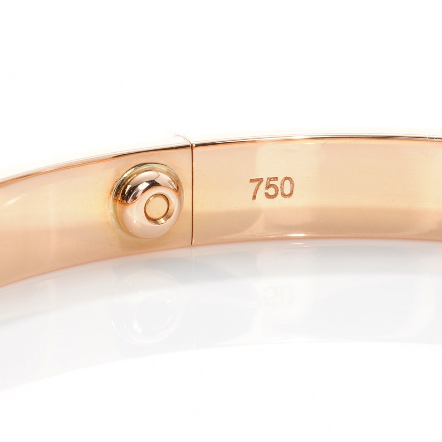Cartier 18K Pink Gold LOVE Bracelet 19 3 of 4