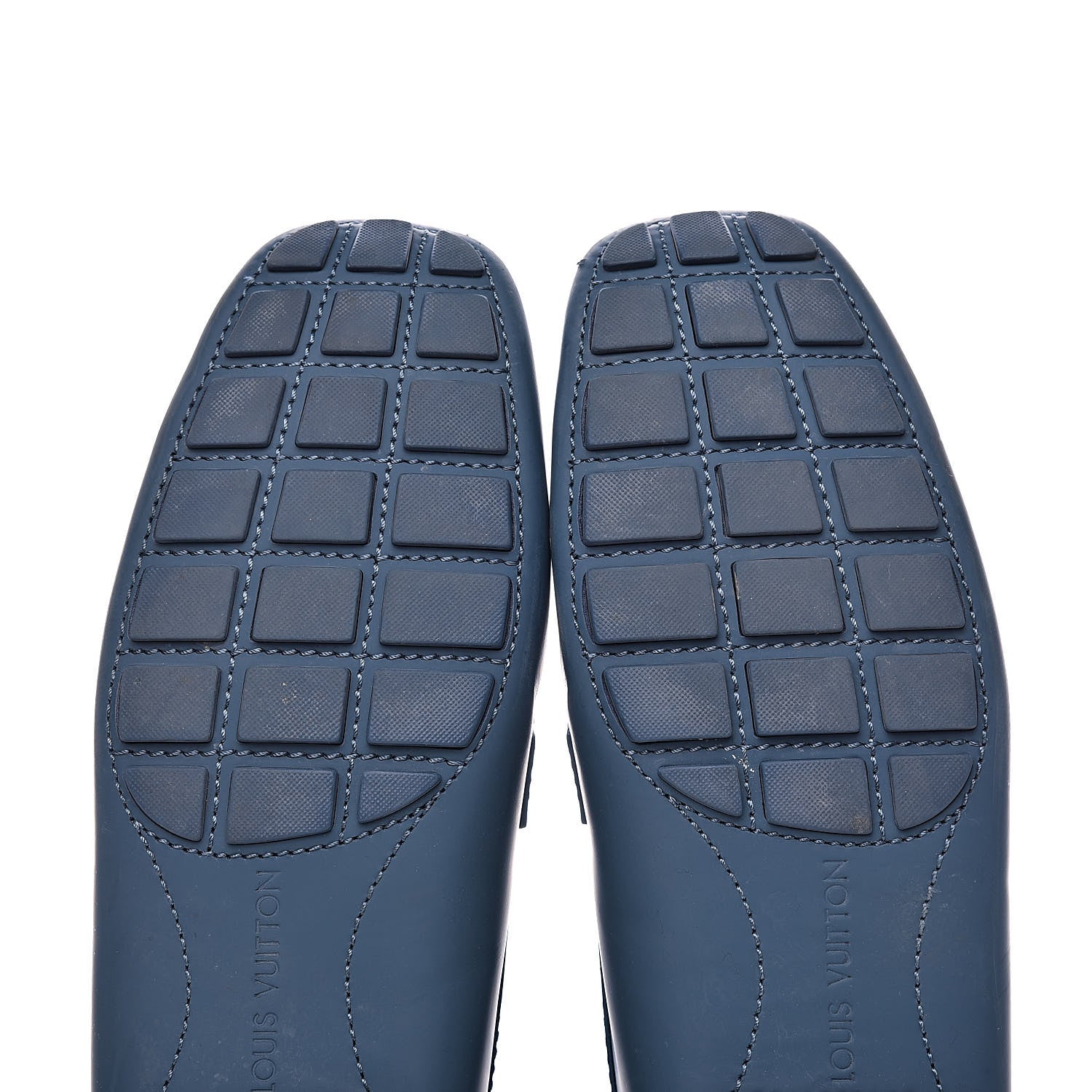 Louis Vuitton Calfskin Mens Monte Carlo Car Shoe Moccasin Loafers 9.5 Blue 9 of 14