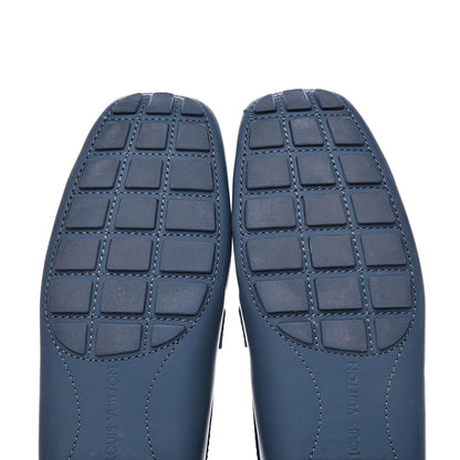 Louis Vuitton Calfskin Mens Monte Carlo Car Shoe Moccasin Loafers 9.5 Blue 9 of 14