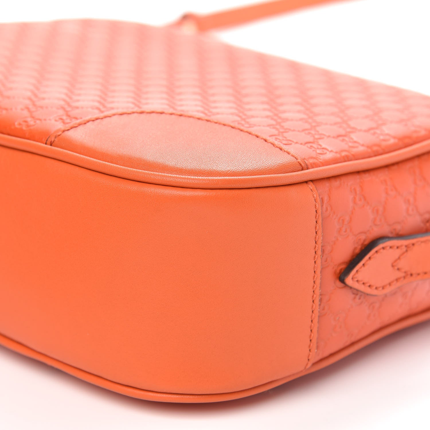 Gucci Soft Microguccissima Mini Bree Messenger Bag Sun Orange 9 of 10