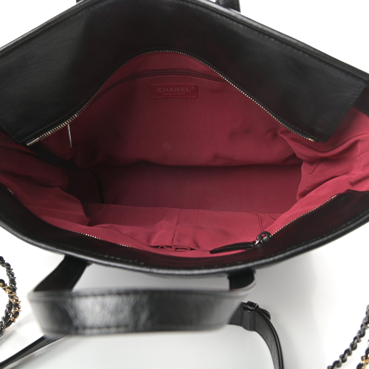 Calfskin Quilted Large Gabrielle Shopping Tote Black