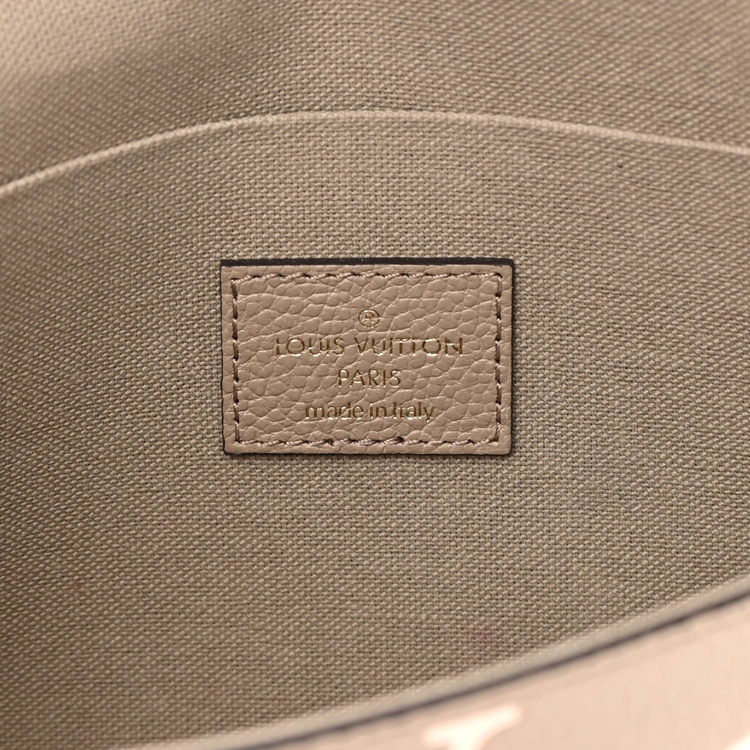 Louis Vuitton Empreinte Monogram Giant Felicie Pochette Tourterelle Creme 8 of 15
