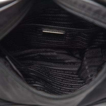 Prada Nylon New Vela Studded Messenger Black Fuoco 5 of 10