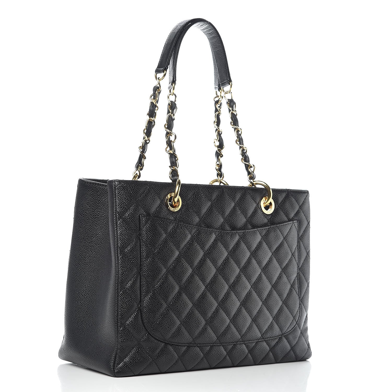 Chanel Caviar Quilted Grand Shopping Tote GST Black 3 of 19