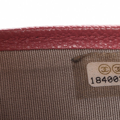 Chanel Caviar Sevruga Compact Wallet Fuchsia 11 of 11