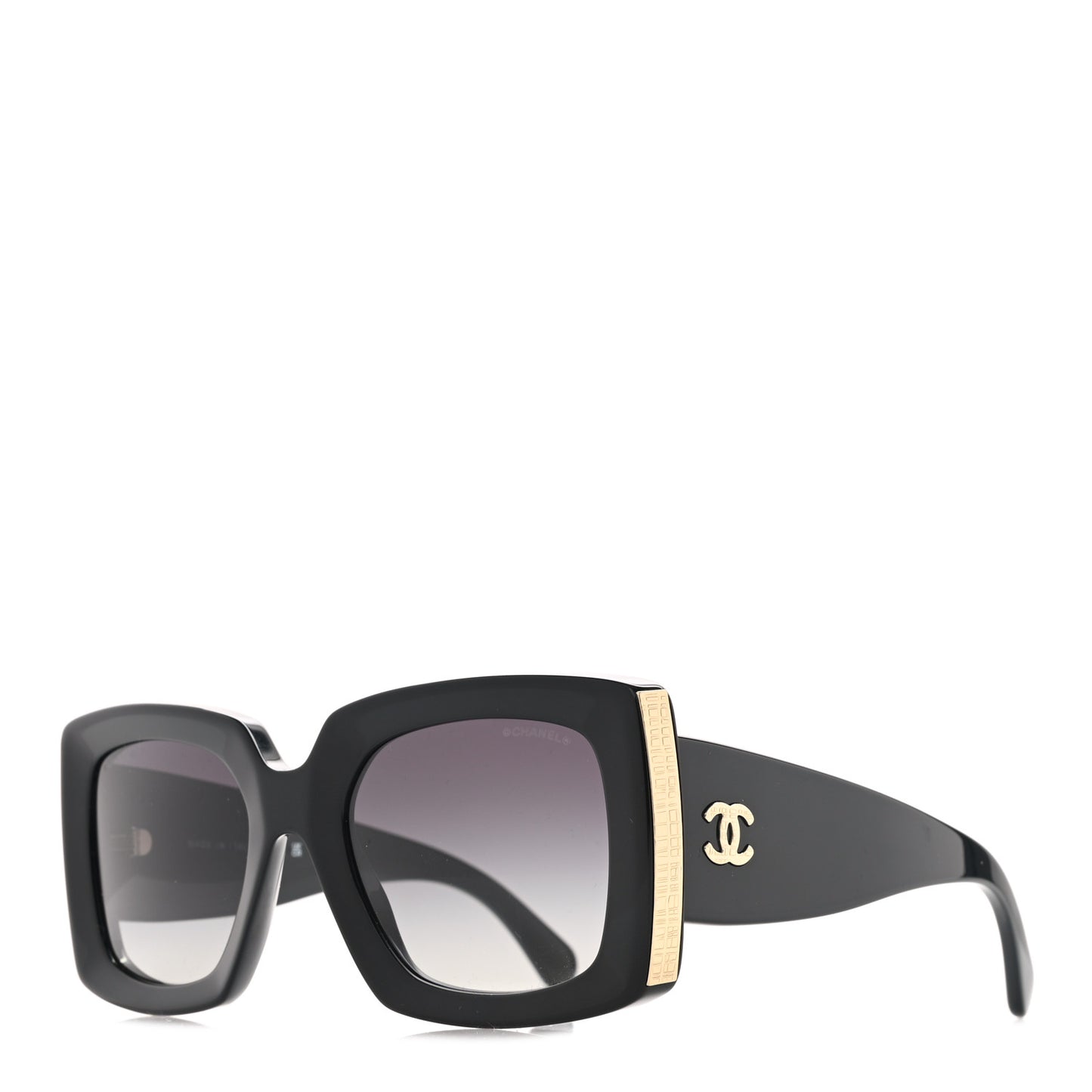 Acetate Rectangle Sunglasses 5435 Black