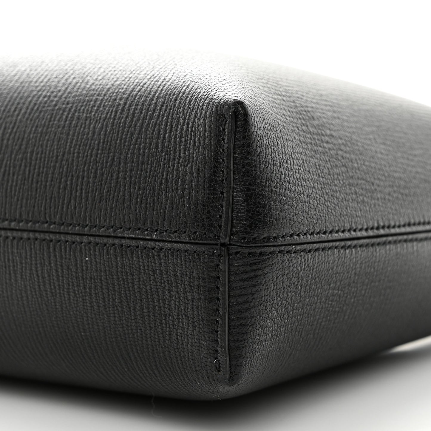 Calfskin Trifolio Shoulder Bag Black