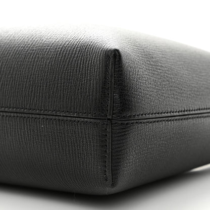 Salvatore Ferragamo Calfskin Trifolio Shoulder Bag Black 10 of 10