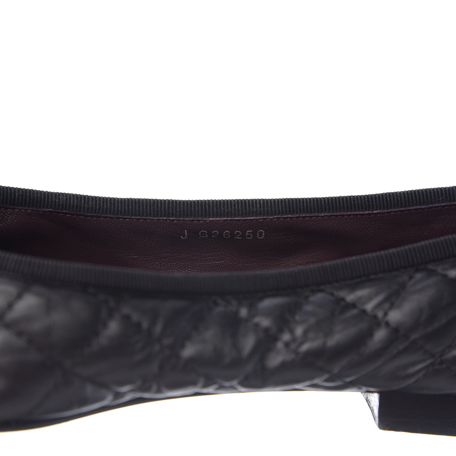 Chanel Aged Calfskin Quilted Cap Toe Ballerina Flats 41 Black 7 of 12