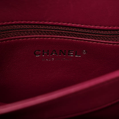 Chanel Lambskin Quilted Medium Trendy CC Flap Dual Handle Bag Dark Pink 6 of 11