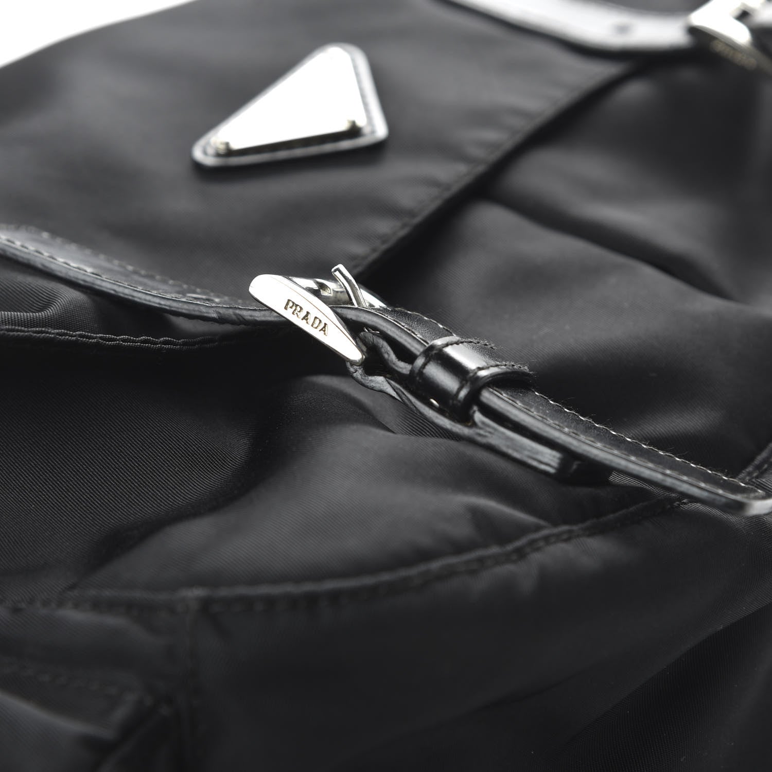 Prada Nylon Vela Messenger Bag Black 10 of 11