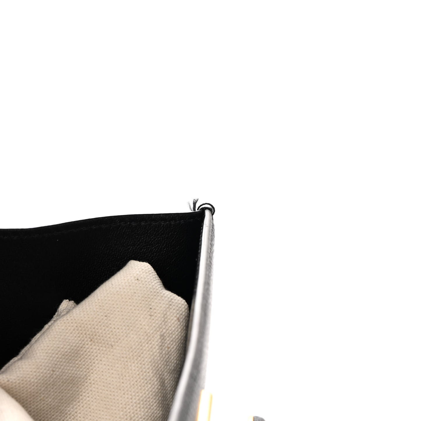 Grainy Calfskin Small VSling Shoulder Bag Black