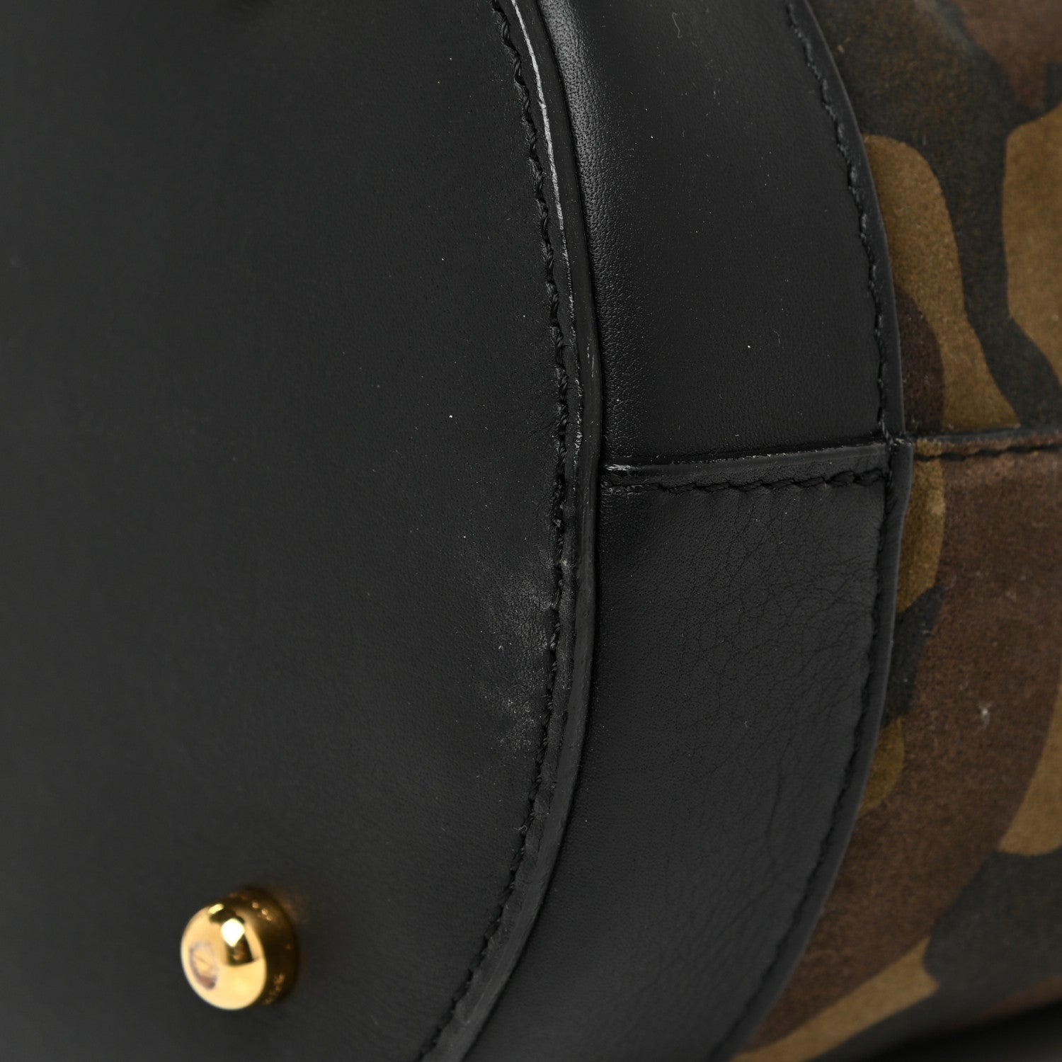 Burberry Calfskin Suede Camouflage Hobo Bag Multicolor 12 of 21