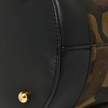 Burberry Calfskin Suede Camouflage Hobo Bag Multicolor 12 of 21