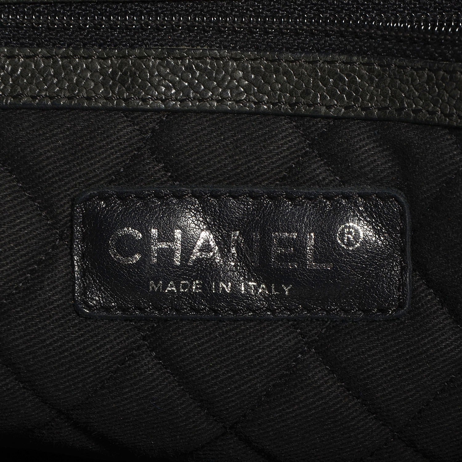 Chanel Distressed Caviar Outdoor Ligne Tote Black 6 of 7