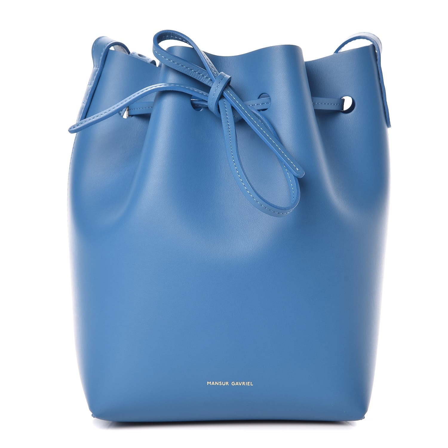 Mansur Gavriel Calfskin Mini Bucket Bag Sea Blue 1 of 6