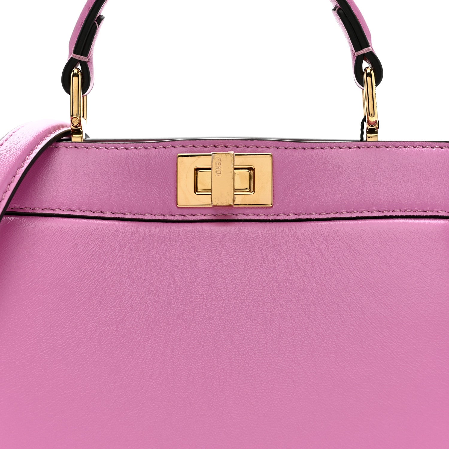 Fendi Shiny Nappa Petite Peekaboo I SEE U Satchel Rosa 9 of 11
