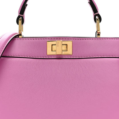 Fendi Shiny Nappa Petite Peekaboo I SEE U Satchel Rosa 9 of 11