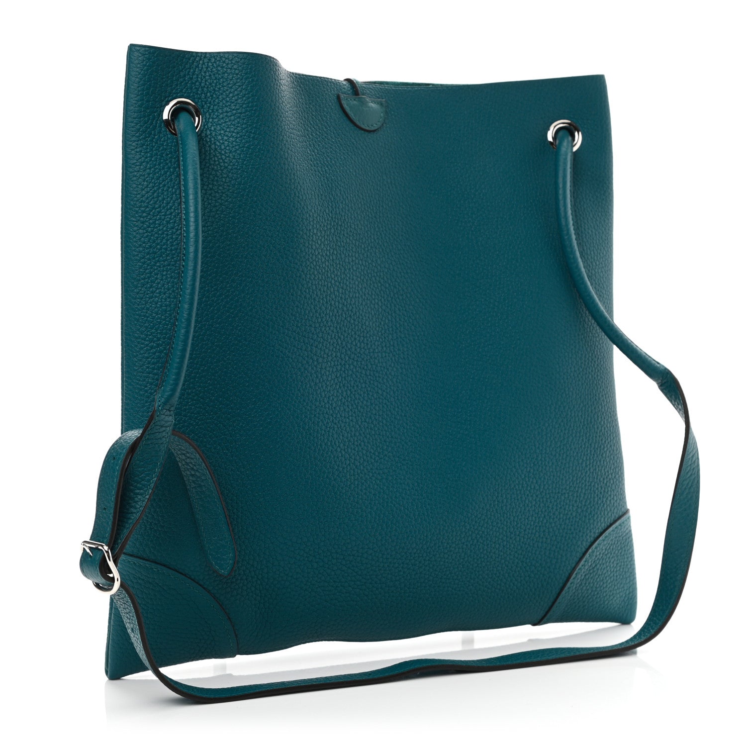 Hermes Taurillon Clemence Silkycity 33 Vert Bosphore 3 of 9