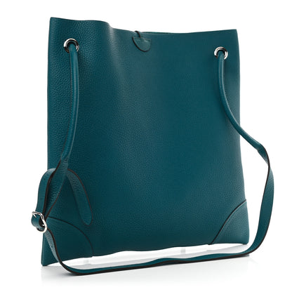 Hermes Taurillon Clemence Silkycity 33 Vert Bosphore 3 of 9