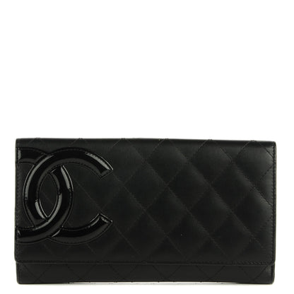 Chanel Calfskin Quilted Cambon Flap Wallet Black 1 of 8