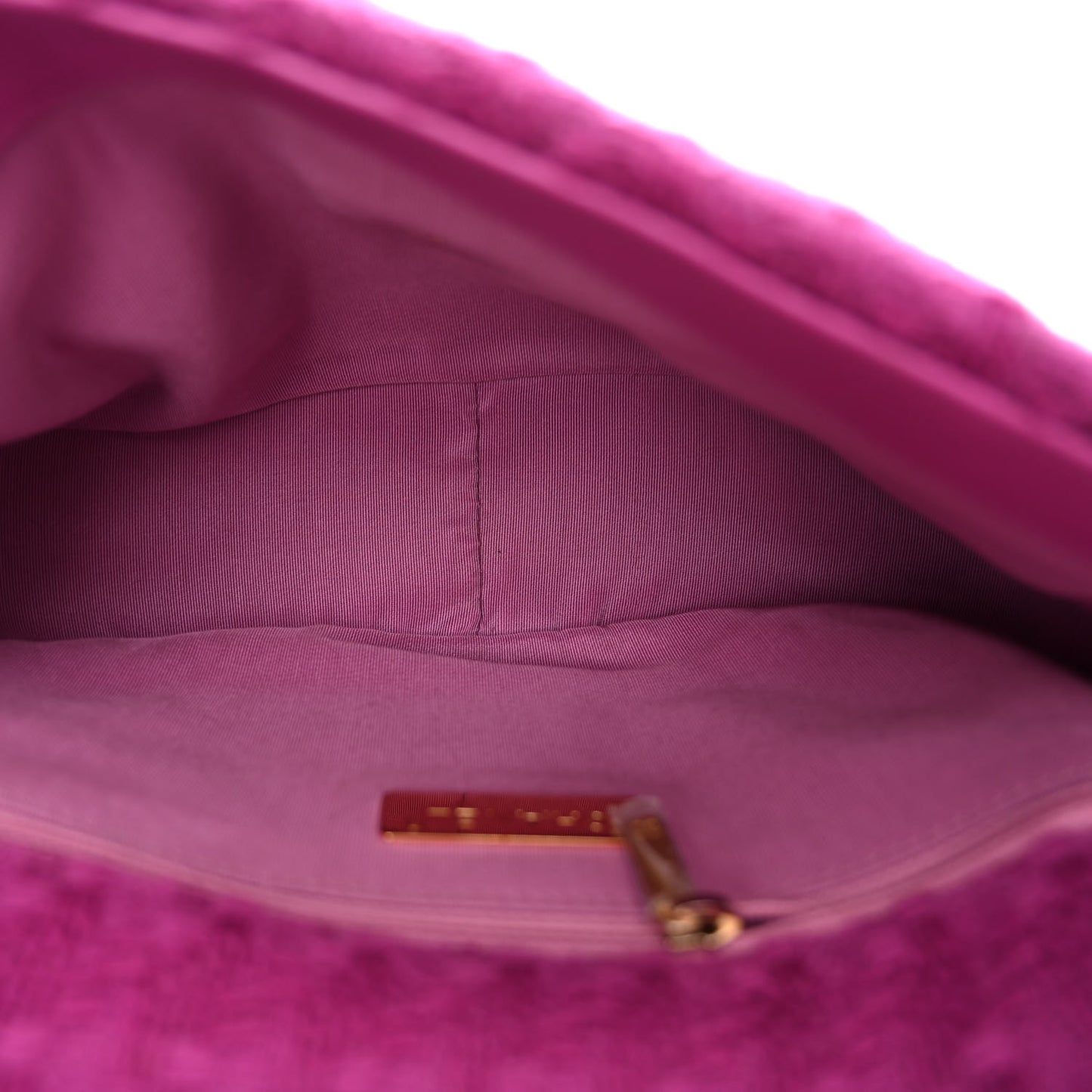 Tweed Quilted Medium Chanel 19 Flap Magenta