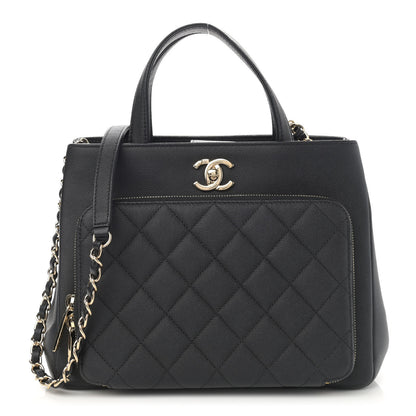 Chanel Caviar Quilted Small Business Affinity Shopping Bag Black 1 of 8