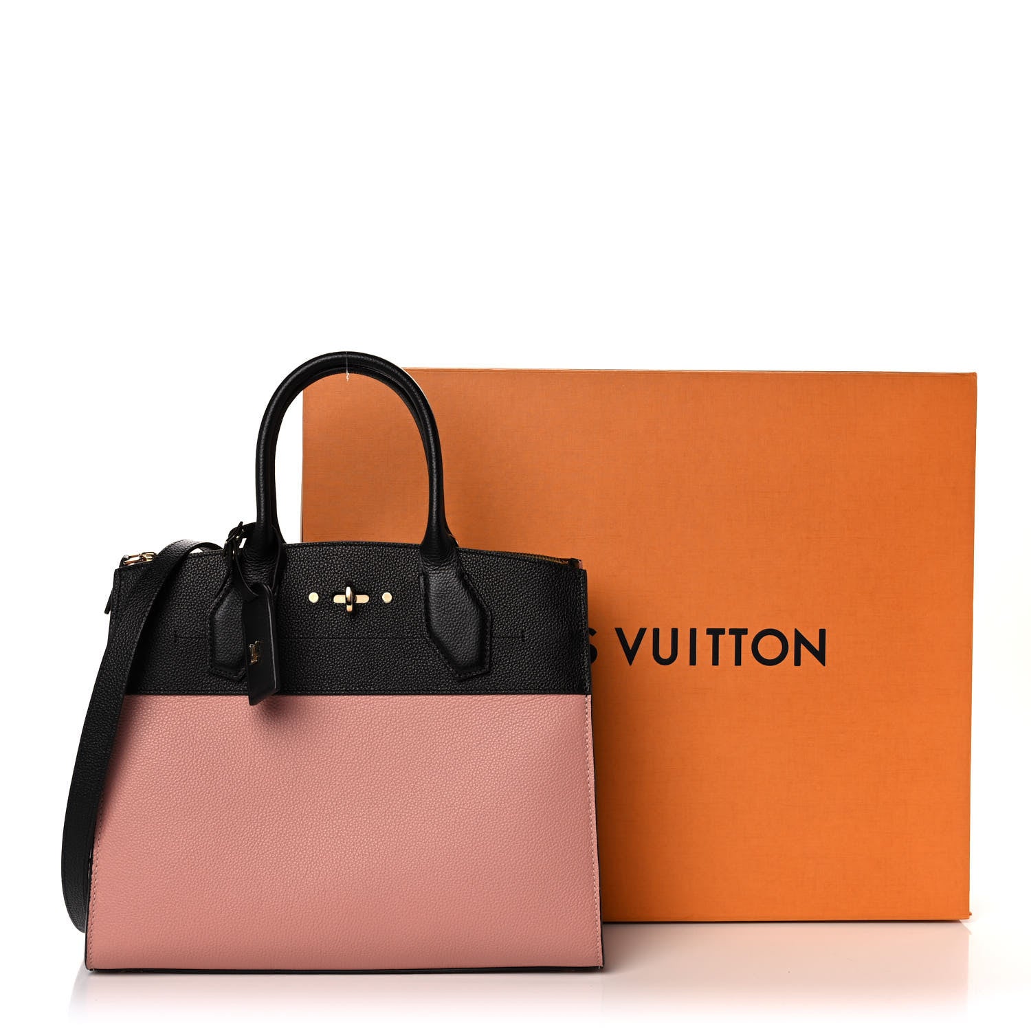 Louis Vuitton Calfskin City Steamer MM Magnolia Black 11 of 11