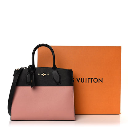 Louis Vuitton Calfskin City Steamer MM Magnolia Black 11 of 11