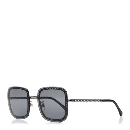 Chanel Square Removable Chain Sunglasses 4244 Grey 1 of 7
