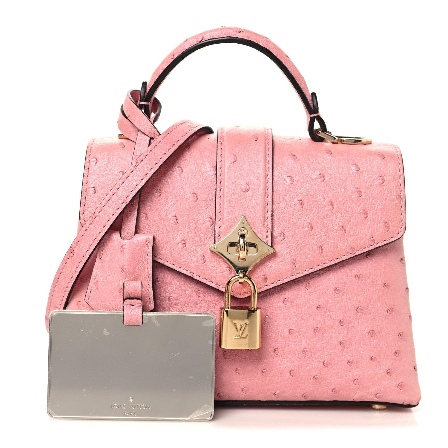 Louis Vuitton Ostrich Rose Des Vents Mini Pink 3 of 10