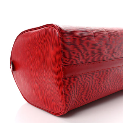 Louis Vuitton Epi Speedy 30 Castillan Red 8 of 10