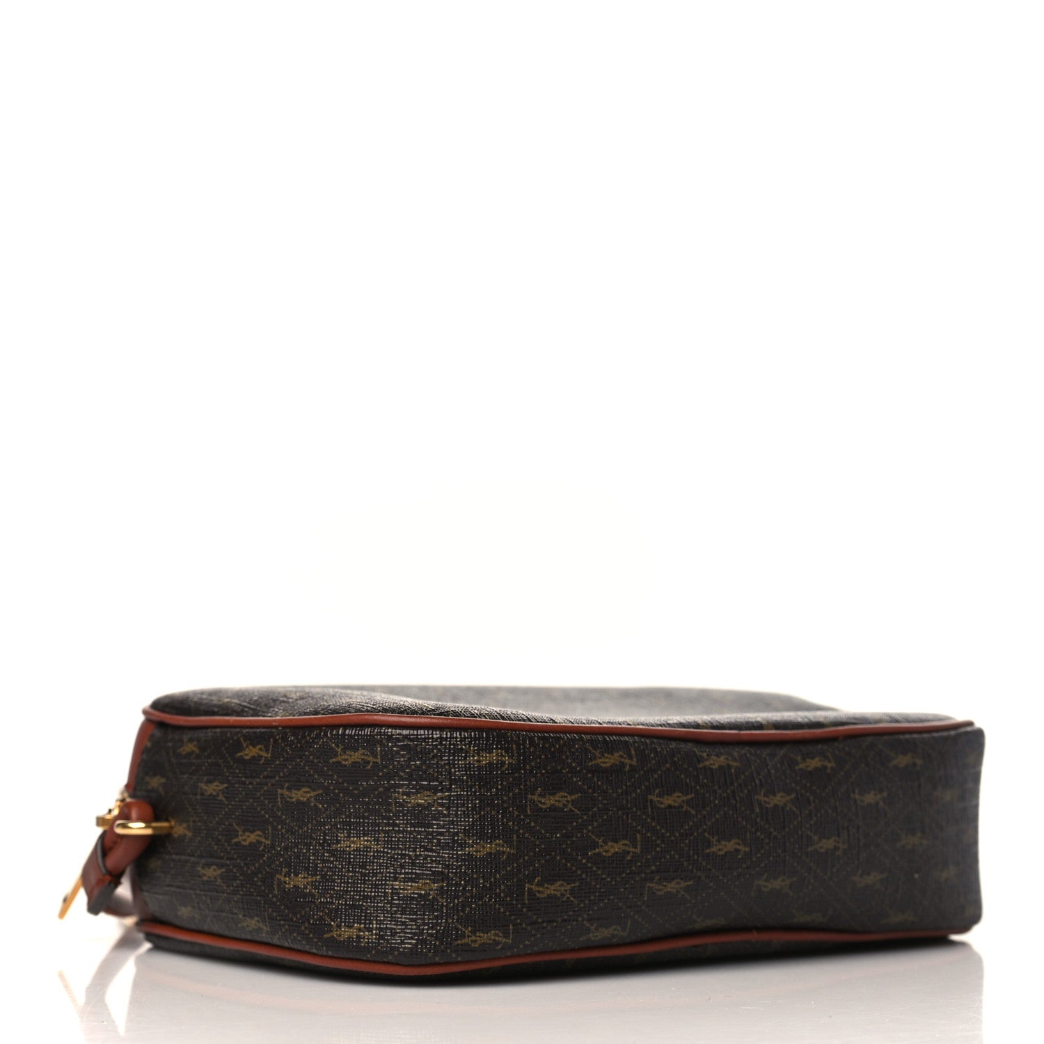 Saint Laurent Canvas Smooth Calfskin Le Monogramme Small Camera Bag Chestnut 4 of 9