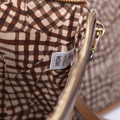 MCM Visetos Large Liz Reversible Shopper Tote Cognac 13 of 22