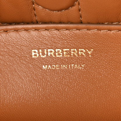 Burberry Lambskin Quilted Small Lola Bucket Bag Maple Brown 5 of 8