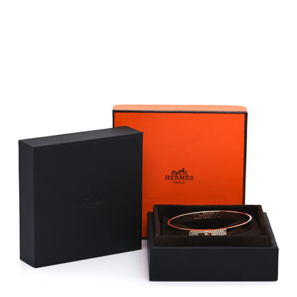 Hermes 18K Rose Gold Diamond PM Kelly Pave Bracelet SH 5 of 5
