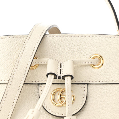 Gucci Glazed Textured Calfskin Web Small Ophidia Bucket Bag Mystic White 8 of 10