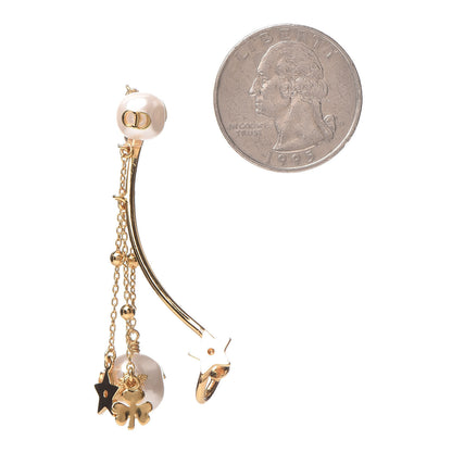 Christian Dior Pearl Shiny-D Earring Gold 2 of 7
