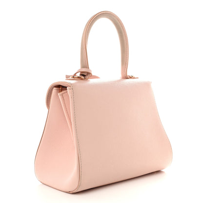 Delvaux Grained Calfskin Mini Brillant Satchel Light Pink 2 of 14