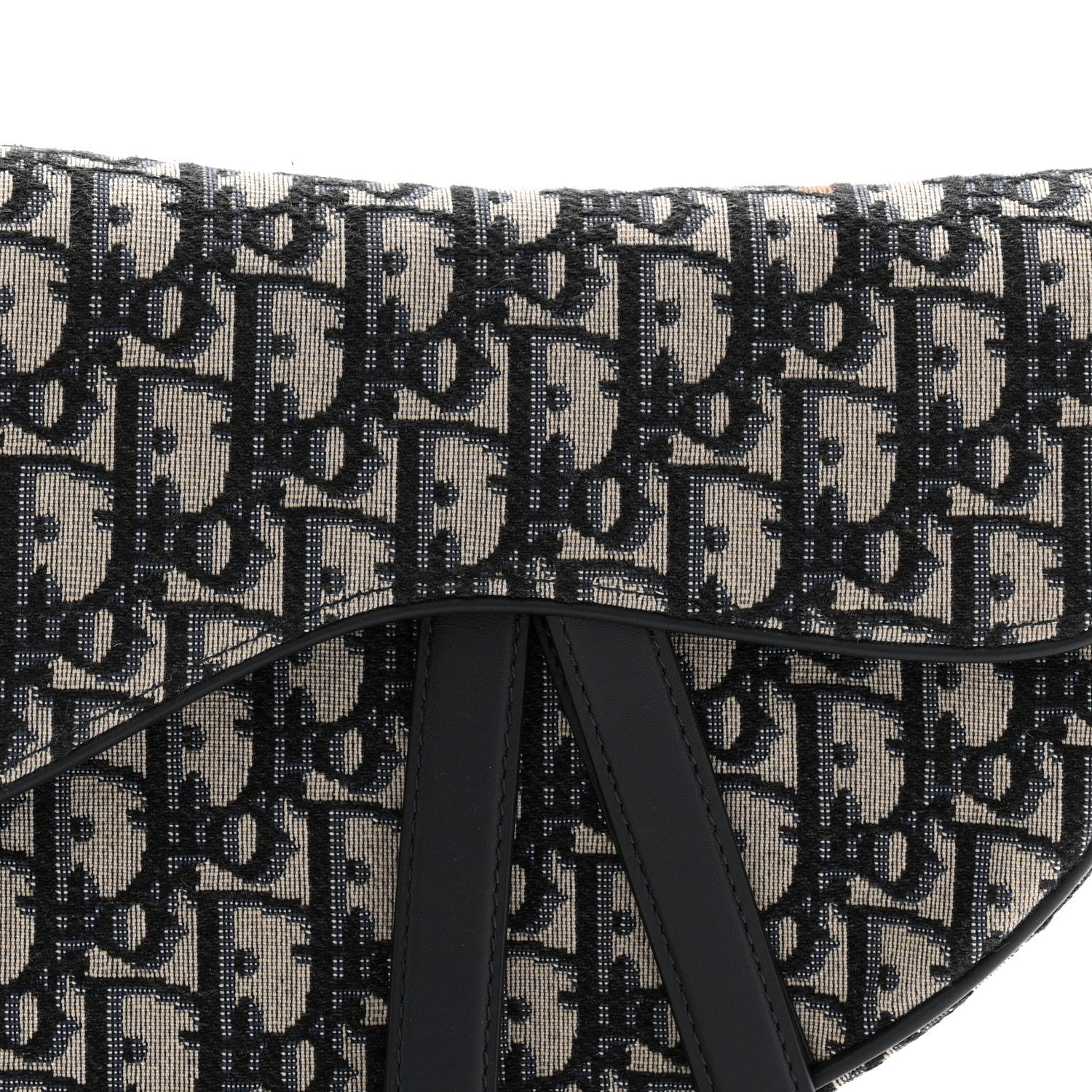 Christian Dior Oblique Saddle Bag Blue 8 of 11