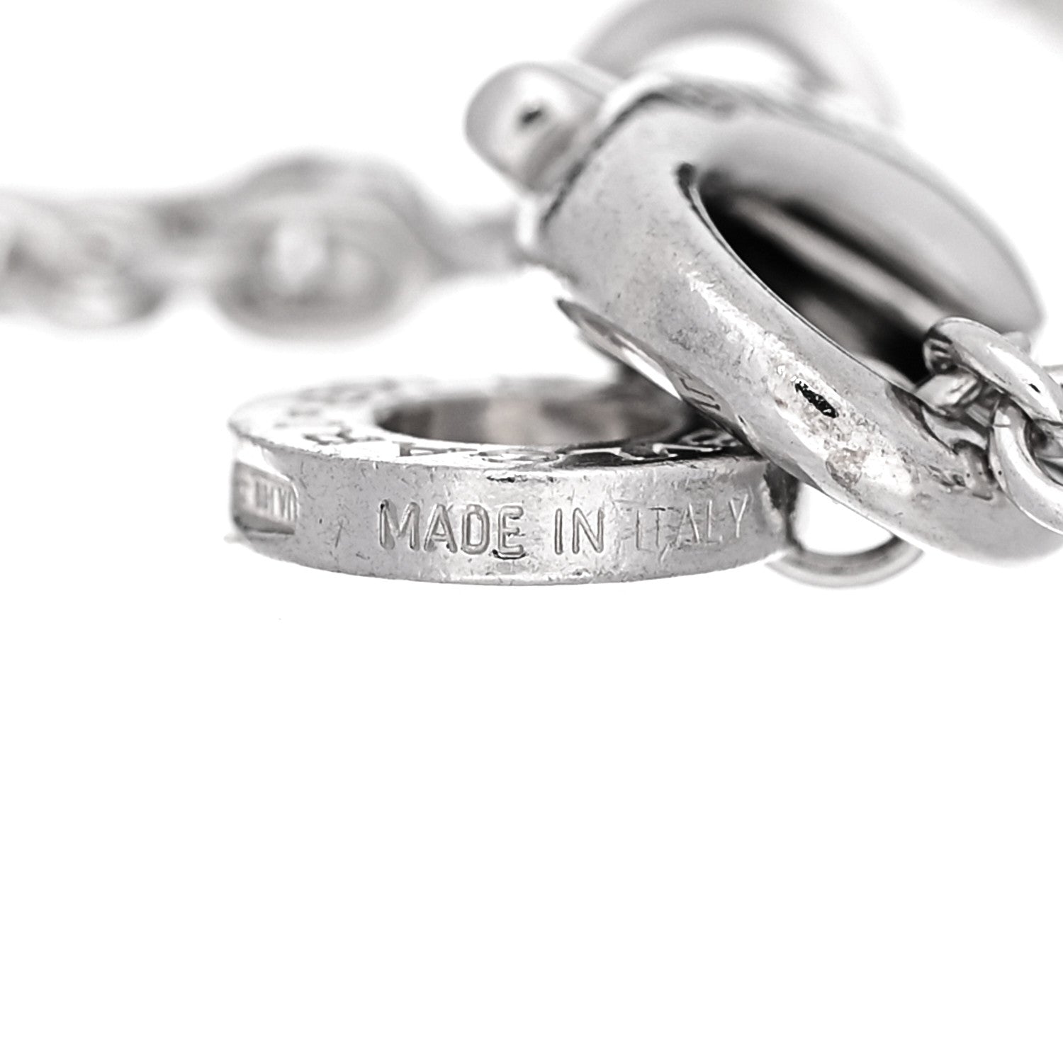 BVLGARI　284231 Bulgari 18K White Gold Diamond BVLGARI BVLGARI Openwork Bracelet