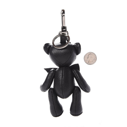 Burberry Grained Calfskin Thomas Bear Bag Charm Black 2 of 6