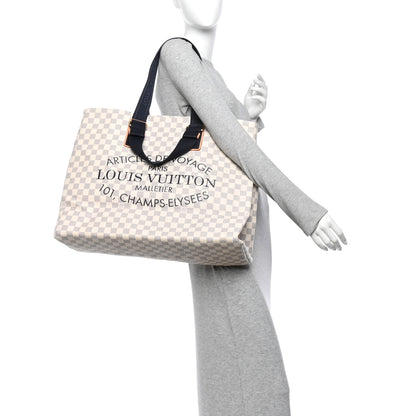 Louis Vuitton Damier Azur Cabas GM 2 of 10