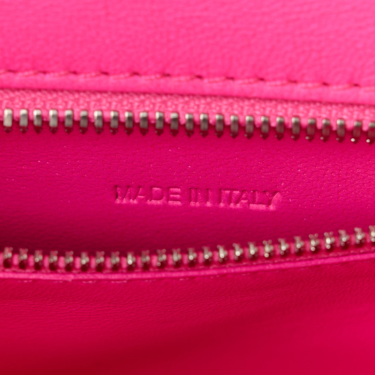 Shiny Box Calfskin Small Hourglass Top Handle Bag Fluo Pink