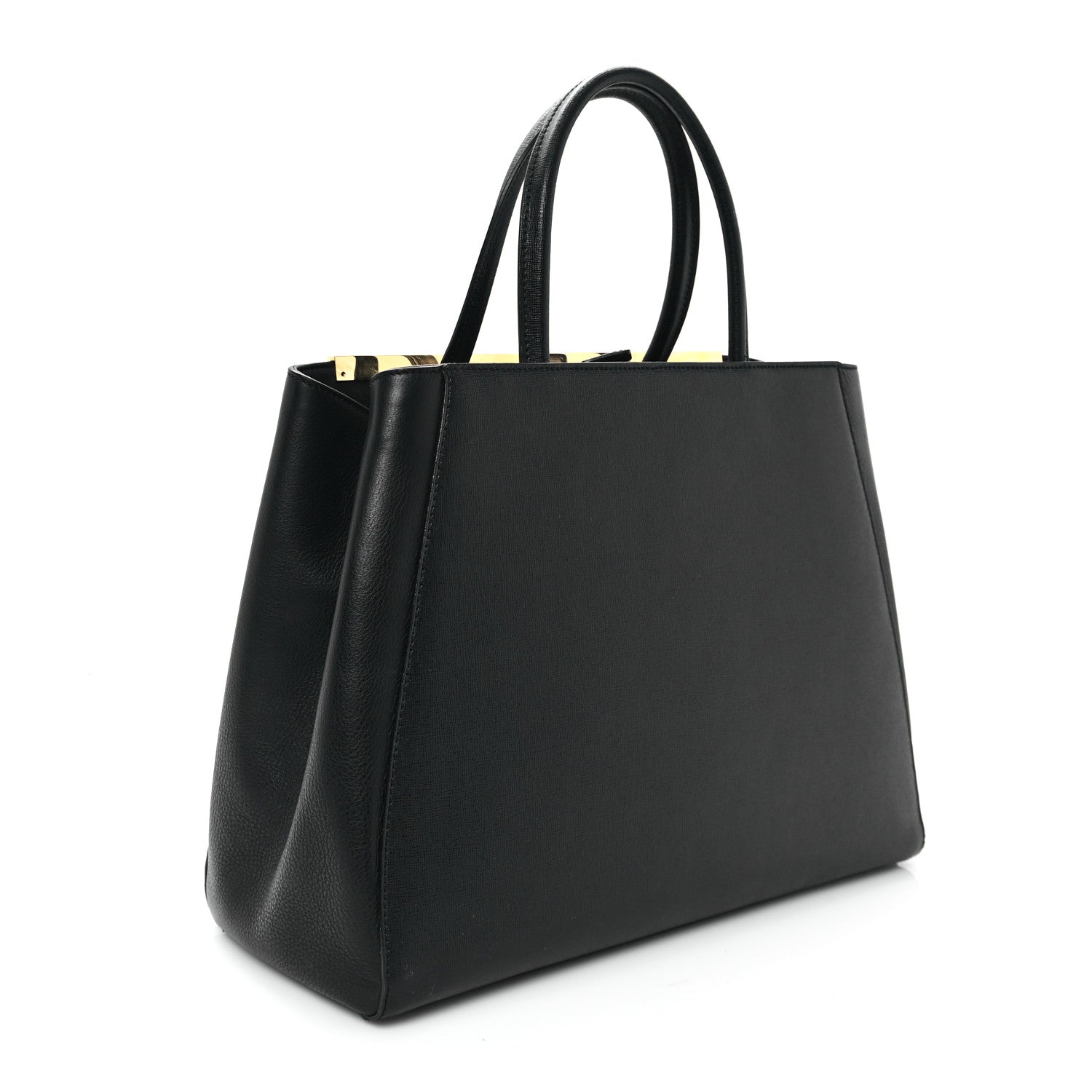 Fendi Vitello Elite Regular 2Jours Tote Black 3 of 14