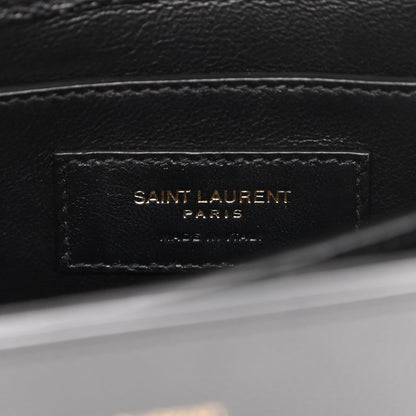 Saint Laurent Grain de Poudre Mini Classic Monogram Cassandra Top Handle Black 6 of 10