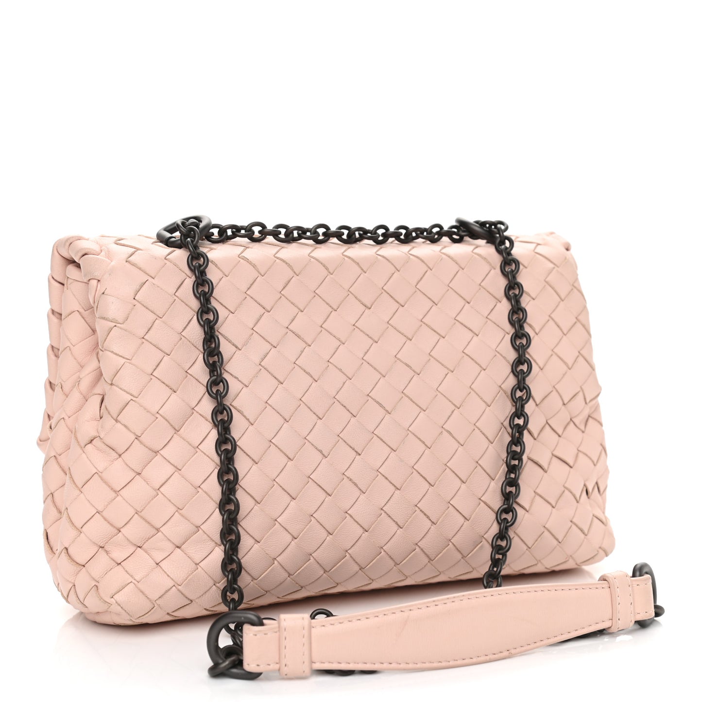 Nappa Intrecciato Baby Olimpia Shoulder Bag Petale