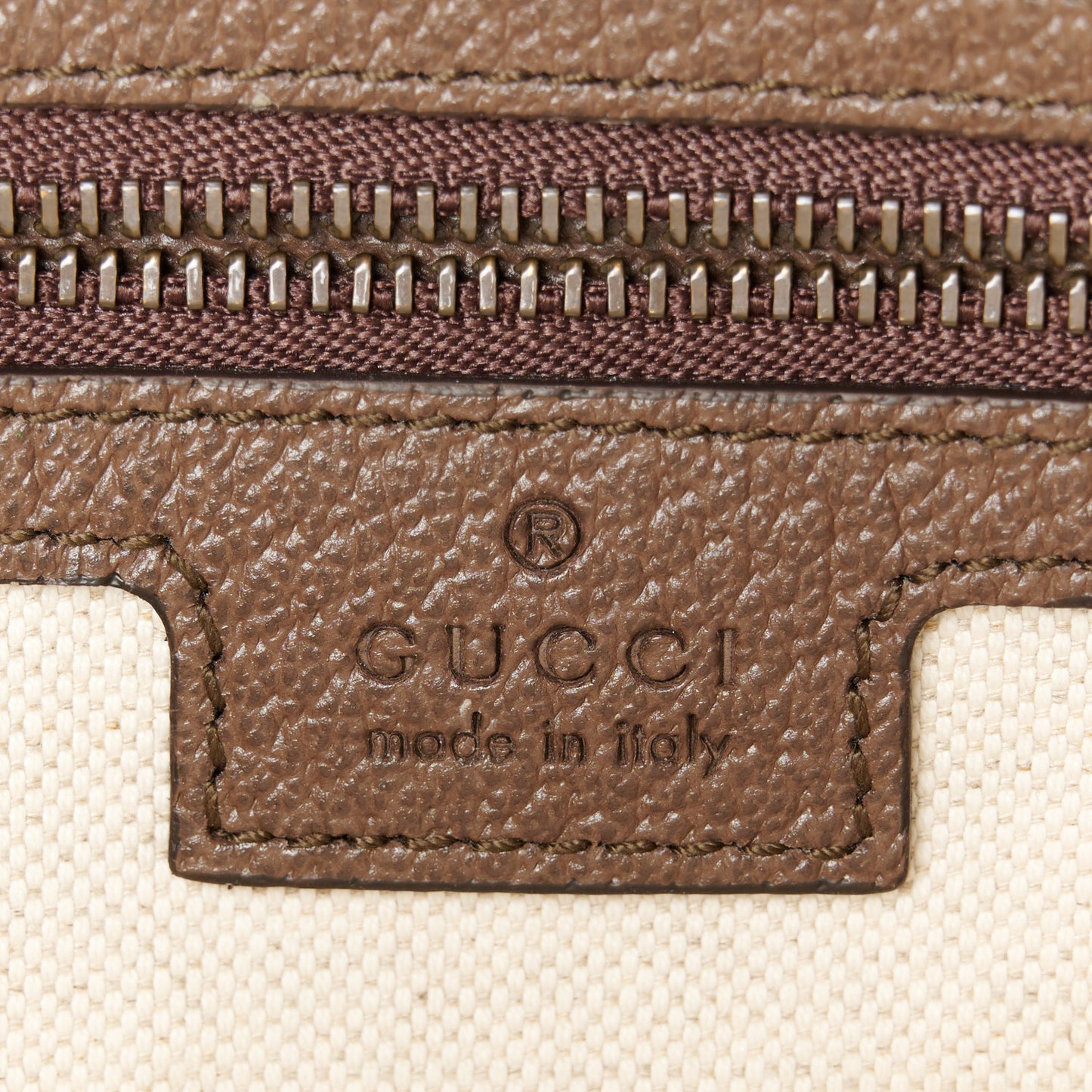 GG Supreme Monogram Textured Dollar Calfskin Web Ophidia Wristlet Shoulder Bag Beige Ebony New Acero